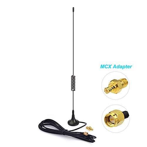 Product Cover Bingfu Dual Band 978MHz 1090MHz 5dBi Magnetic Base SMA Male MCX Antenna for Aviation Dual Band 978MHz 1090MHz ADS-B Receiver RTL SDR Software Defined Radio USB Stick Dongle Tuner Receiver