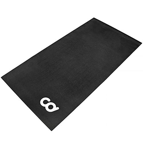 Product Cover Bike Bicycle Trainer Floor Mat Suits Ergo Mag Fluid for Indoor Cycles.Stepper for Peloton Spin Bikes - Floor Thick Mats for Exercise Equipment - Gym Flooring (30-inch x 60-inch) (76.2 cm x 152.4 cm)