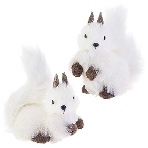 Product Cover RAZ Imports White Winter Woodland Squirrel Ornaments - Set of 2 Assorted