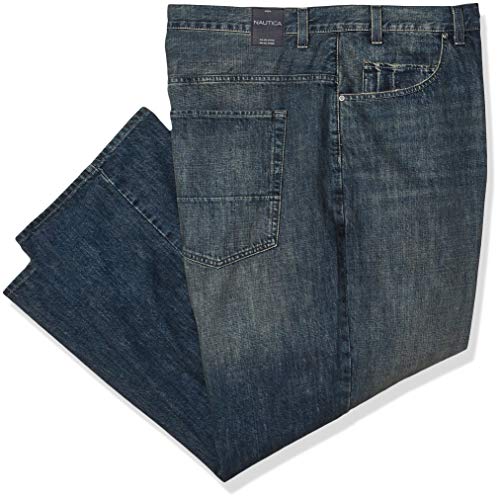 Product Cover Nautica Men's Big and Tall 5 Pocket Relaxed Fit Stretch Jean