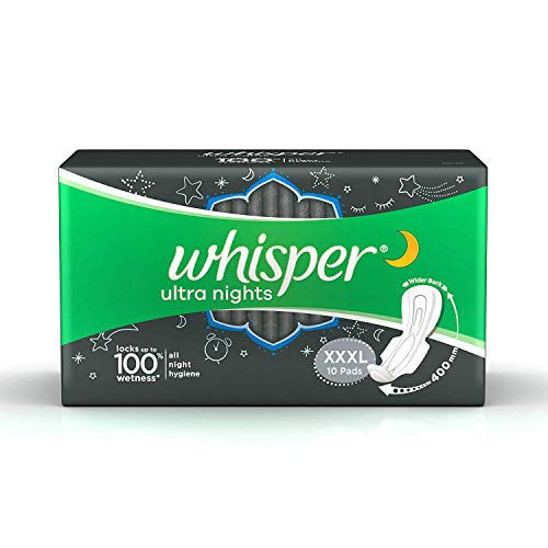 Product Cover Whisper Ultra Nights Sanitary Pads XXXL Wings 10 Pieces Pack