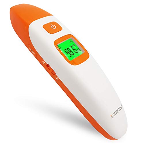 Product Cover Konquest Medical Digital Forehead and Ear Thermometer for Babies, Children and Adults FDA Approved Clinically Tested with Upgraded Firmware