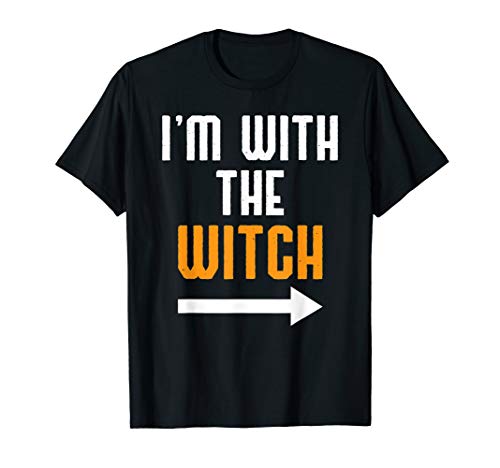 Product Cover I'm With The Witch Shirt Funny Halloween Couple Costume Gift T-Shirt