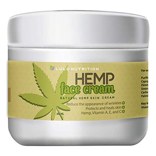 Product Cover Hemp Face Cream - Hemp Anti Aging - Lift Eyelids - Soften Under Eye Bags - Help Reduce the Appearance of Fine Lines and Wrinkles - Relax the skin while improving elasticity with the power of Hemp