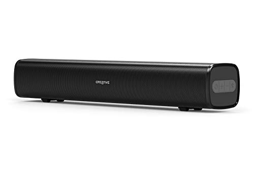 Product Cover Creative Stage Air Portable and Compact Under-Monitor USB-Powered Soundbar for Computer, with Dual-Driver and Passive Radiator for Big Bass, Bluetooth and AUX-in, USB MP3, 6 Hours of Battery Life