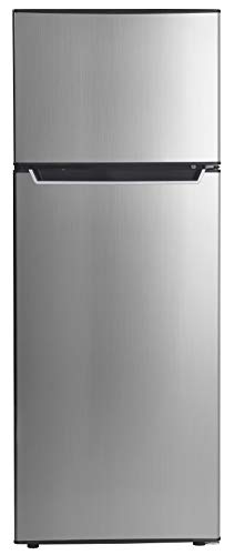 Product Cover Danby Energy Star 7.3-Cu. Ft. Apartment Size Refrigerator with Top-Mount Freezer in Spotless Steel/Black