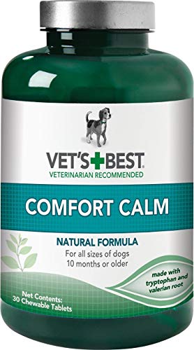 Product Cover Vet's Best Comfort Calm Chewable Tablets for Dogs, 30 Count, 6 Pack