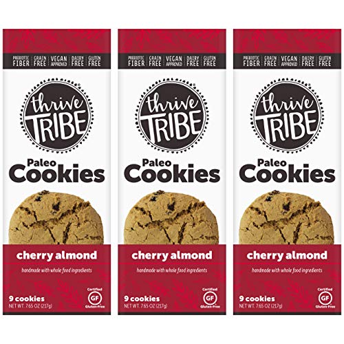 Product Cover Thrive Tribe Paleo Cookies, Cherry Almond, 7.65 oz (Pack of 3)