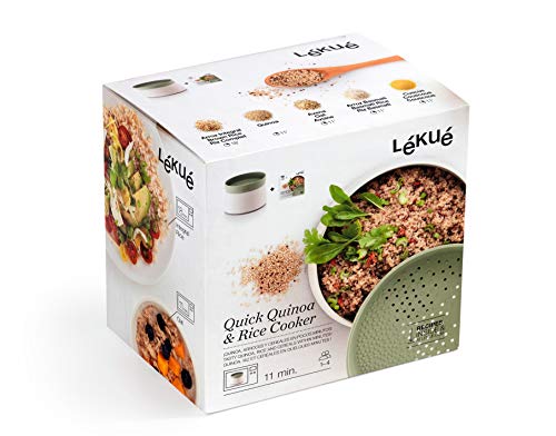 Product Cover Lekue 0200700V17M017 Microwave Rice, Grain & Quinoa Cooker, one size, Green
