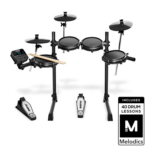 Product Cover Alesis Drums Turbo Mesh Kit - Seven Piece Mesh Electric Drum Set With 100+ Sounds, 30 Play-Along Tracks, Drum Sticks & Connection Cables included