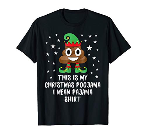 Product Cover Elf Poop Emoji This Is My Christmas Poojama - Pajama Shirt
