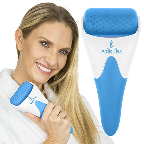 Product Cover Arctic Flex Ice Roller - Facial Massager for Face, Under Eye Puffiness, Neck, Men, Women - Iced Handheld Cold Massage Bead Pack - Cooling Gel for Migraine Pain Relief, Skin Care, Wrinkles and Fatigue