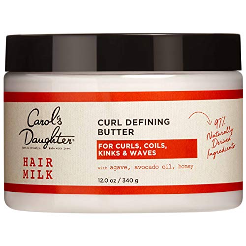 Product Cover Curly Hair Products by Carol's Daughter, Hair Milk Curl Defining Butter For Curls and Coils, with Agave, Avocado Oil and Honey, Silicone Free and Paraben Free Butter for Curly Hair, 12 Ounce