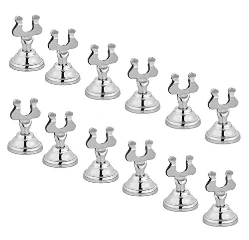 Product Cover Alpine Industries Harp Style Place Card/Table Number Holder - Silver (24 Pack)