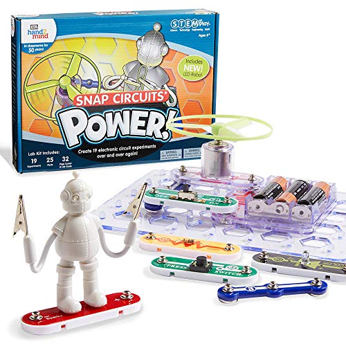 Product Cover hand2mind Power! Elenco Snap Circuits Electric Science Kit for Kids (Ages 8+) - Build 19 STEM Experiments and Activities Set, Create Circuit and Explore Electricity, STEM Authenticated & Award Winning