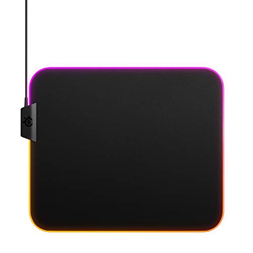 Product Cover SteelSeries QcK Gaming Surface - Medium RGB Prism Cloth - Best Selling Mouse Pad of All Time - Optimized for Gaming Sensors