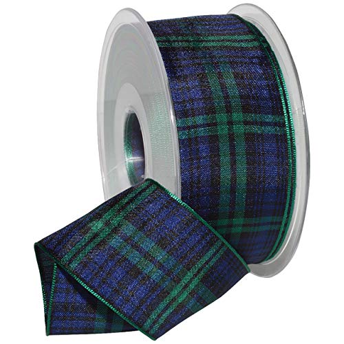 Product Cover Morex Ribbon 975 Edinburgh Ribbon, 1.5 inches by 27 Yards, Black Watch Tartan