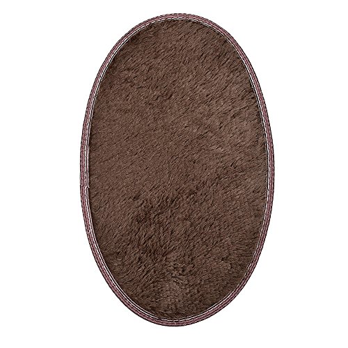 Product Cover Clearance Tuscom Coral Fleece Oval Rug Non-Slip Mat for Soft Bath Bedroom Floor Shower,30x50cm Non-Skip,Dust(13 Colors) (Coffee)