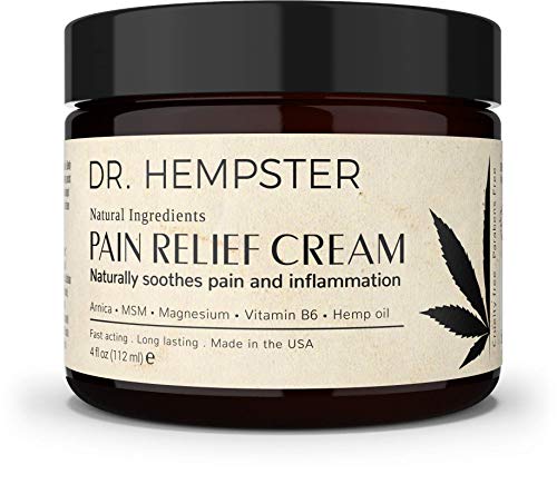 Product Cover Hemp Oil Pain Relief Cream - 100% Natural Ingredients and Cruelty-Free, No Emu Fats Used - Rapid Absorption, and Non-Greasy Rub - Ideal for Back and Joint Pain Relief - USA Made (4 oz)