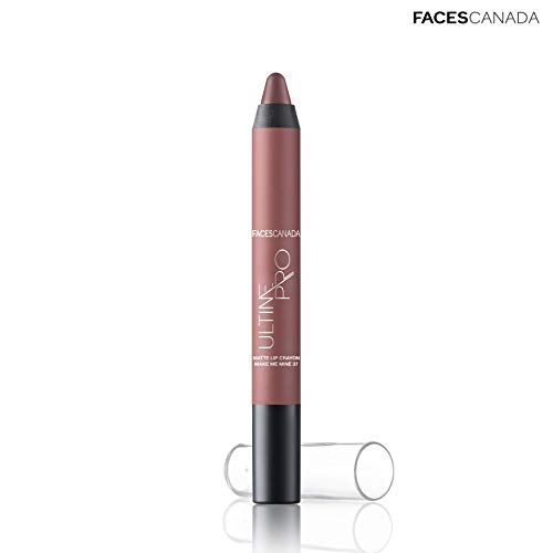 Product Cover Faces Canada Ultime Pro Matte Lip Crayon Make Me Mine 37 2.8 g With Free Sharpener (Brown)