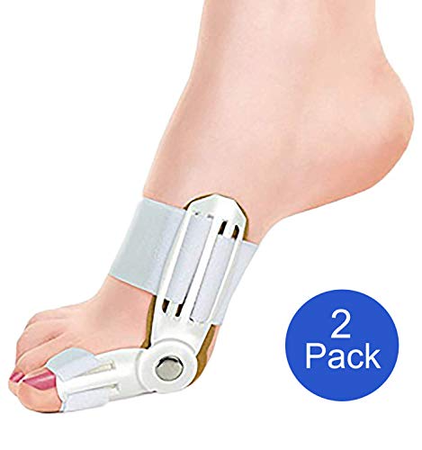 Product Cover Extreme Fit 2-Pack Bunion Corrector Relief Orthopedic Splint Brace for Women and Men Hammer Toe Straightener, Turf Toe Brace, Toe Seperators, Hallux valgus Relief - 2 Pack