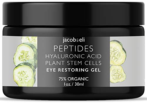 Product Cover Eye Cream Gel - Top Influencer - Organic & Vegan - Luxury Quality for Dark Circles, Puffiness, Wrinkles Crow's Feet & Bags Packed with Plant Stem Cells, Vitamin E, Jojoba Oil, Argan Oil & Much More
n