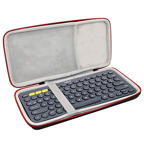 Product Cover Asafez Hard Carrying Case Compatible with Logitech K380 Multi-Device Bluetooth Keyboard
