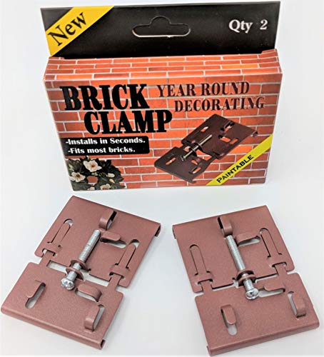Product Cover Brick Clamp Hook - Fastener - Holds up to 30 Pounds - Hang Decorations - Adjustable - Fits Bricks 2 3/8