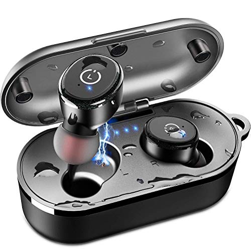 Product Cover TOZO T10 Bluetooth 5.0 Wireless Earbuds with Wireless Charging Case IPX8 Waterproof TWS Stereo Headphones in Ear Built in Mic Headset Premium Sound with Deep Bass for Sport Black