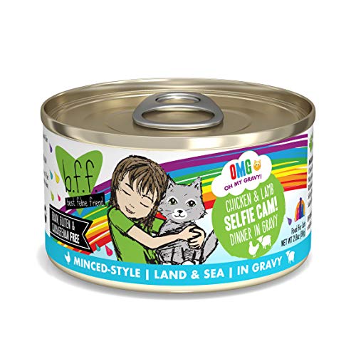 Product Cover Weruva B.F.F. Omg - Best Feline Friend Oh My Gravy! Grain-Free Wet Cat Food Cans