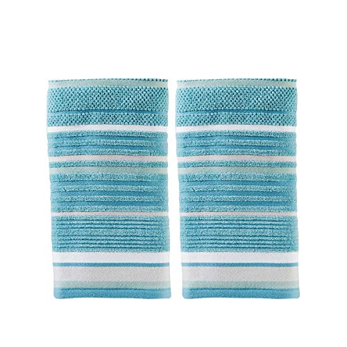 Product Cover SKL Home by Saturday Knight Ltd. Seabrook Stripe 2-Piece Hand Towel Set, Teal
