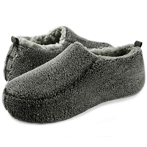 Product Cover ooohyeah Men's Cozy Slippers, OOOH Yeah Soft Anti-Skid Solid Sherpa House Slippers for Indoor and Outdoor