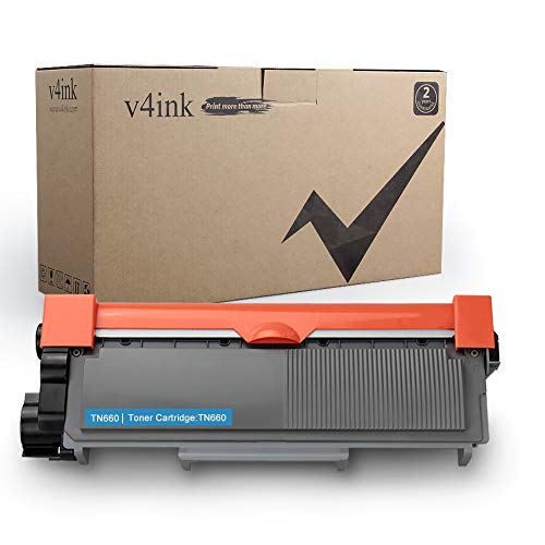 Product Cover V4INK Black 1-Pack Compatible Toner Cartridge Replacement for Brother TN660 TN-660 TN630 TN-630 for use in HL-L2340DW HL-L2300D HL-L2380DW MFC-L2700DW L2740DW DCP-L2540DW L2520DW HL-L2320D MFC-L2720