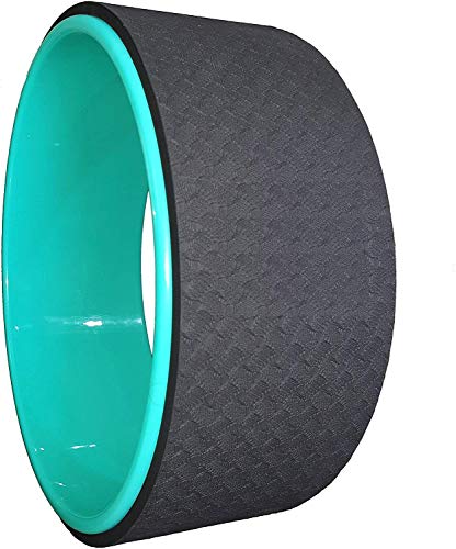 Product Cover Krevia Inner ABC Plastic Yoga Wheel Yoga wheel Circle Roller Gym Workout Back Training Tool Home Slimming Fitness Bodybuilding Equipment Yoga Exercise Gym Yoga Accessories Roller Circle Wheel Props Blocks For Women Men Props Effective For W