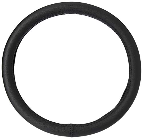 Product Cover Amazon Brand - Solimo Steering Cover (Large), Black