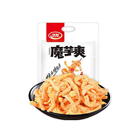 Product Cover Wei Long Konjac Chinese Snack (Sour Spicy) 卫龙魔芋爽 香辣 Moyushuang 180g-10 inner pack