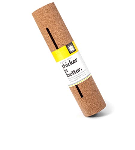 Product Cover Soft,Thick, Non Slip, Cork Yoga Mat with Just The Right Amount of Padding for Sweat, Hot Yoga, Pilates, Bikram, and General Fitness (Extra Thick 80