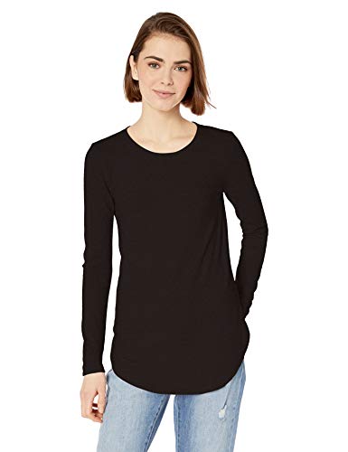 Product Cover Amazon Brand - Daily Ritual Women's Cozy Knit Long-Sleeve Shirt with Shirttail Hem
