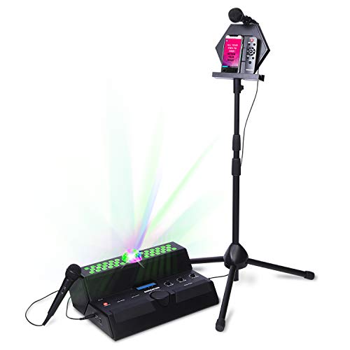 Product Cover Singsation Karaoke Machine - Main Stage All-In-One Premium Karaoke Party System w/Vocal, Sound and Light Effects, Two Microphones and Sound System