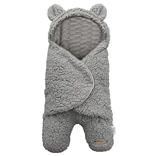 Product Cover BlueSnail Newborn Receiving Blanket Baby Sleeping Wrap Swaddle (Light Gray)