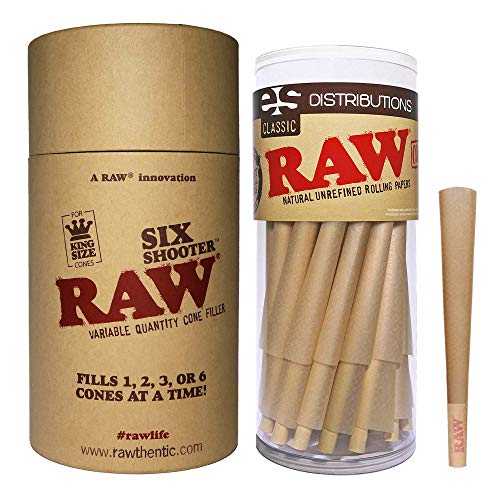 Product Cover RAW Six Shooter with Classic KS (50 Pack) Cones Kit | Fills 1,2,3, or 6 Cones at a Time!