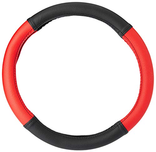 Product Cover Amazon Brand - Solimo Steering Cover (Small), Red