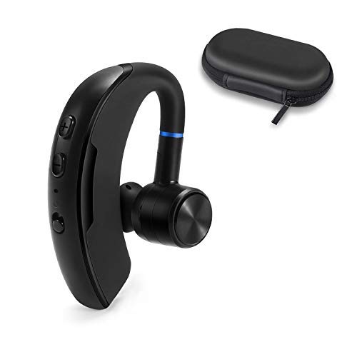 Product Cover Bluetooth Headset Bluetooth V5.0 Earpiece Wireless Business Headphones Stereo Earphone with Noise Reduction Mic for Cell Phones, Skype, Office/Work Out/Trucker Driving