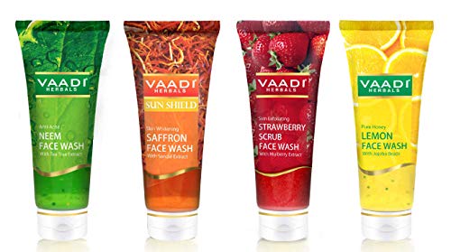 Product Cover Vaadi Herbals Assorted Herbal Face Wash, 60ml (Pack of 4)