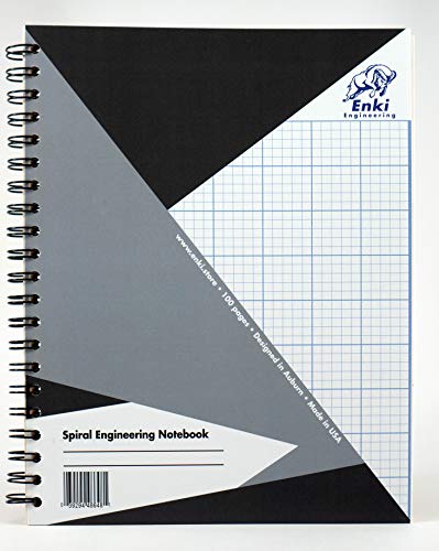 Product Cover Engineering Paper 200 sheet - Spiral Notebook (Grey Cover)