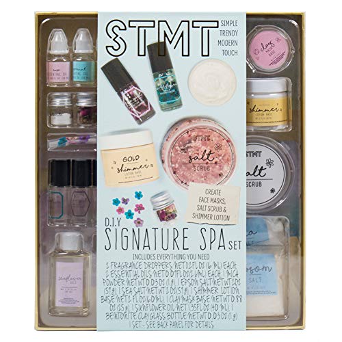 Product Cover STMT DIY Signature Spa Set by Horizon Group USA, Mix & Make Your Own Spa Set with Face Masks, Salt Scrubs & Shimmer Lotions. Multicolored