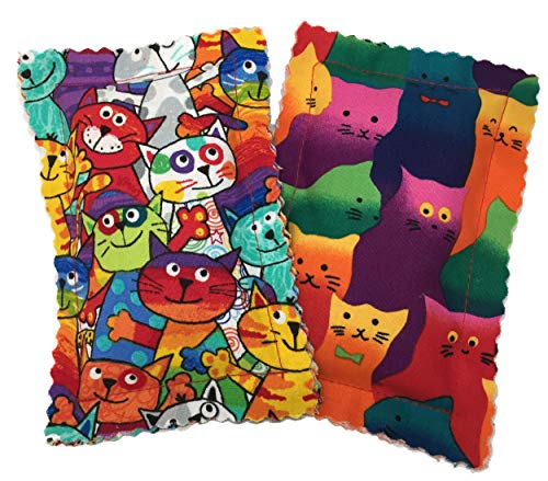 Product Cover Johnson Pet Products Catnip Pillow Sacks Two Pack Crazy Cat III- Handmade in The USA