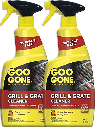 Product Cover Goo Gone Grill and Grate Cleaner (2 Pack) Cleans Cooking Grates and Racks - 24 Ounce