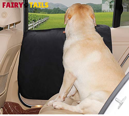 Product Cover FAIRY TAILS Pet Car Door Protector Cover Easy Install Anti-Slip Drool Proof Waterproof Anti-Scratch 2 Pack Cars/Trucks/SUVs