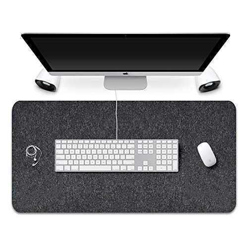 Product Cover FireBee Desk Pad Protecter Felt Non-Slip Thick Large Mouse Pad Writing Mat for Office and Home(31.3